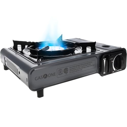 Gas One GS-3400P Propane or Butane Stove Dual Fuel Stove Portable Camping Stove - Patented - with Carrying Case Great for Emergency Preparedness Kit : Sports & Outdoors