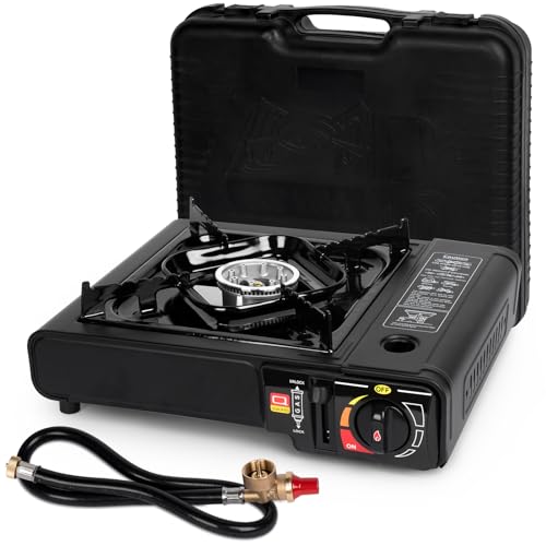 Gas One GS-3400P Propane or Butane Stove Dual Fuel Stove Portable Camping Stove - Patented - with Carrying Case Great for Emergency Preparedness Kit : Sports & Outdoors