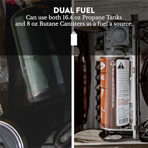 Gas One GS-3400P Propane or Butane Stove Dual Fuel Stove Portable Camping Stove - Patented - with Carrying Case Great for Emergency Preparedness Kit : Sports & Outdoors